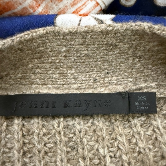 Jenni Kayne Cocoon Cashmere Blend Sweater Regular Length in Heather Camel Sz XS - Picture 9 of 10